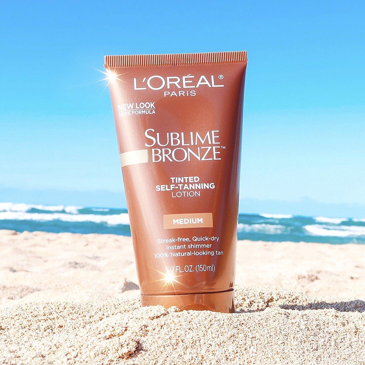 LOral Paris L\'Oreal Paris Sublime Bronze Tinted Self-Tanning Lotion, Medium Natural Tan, 5 fl. oz.