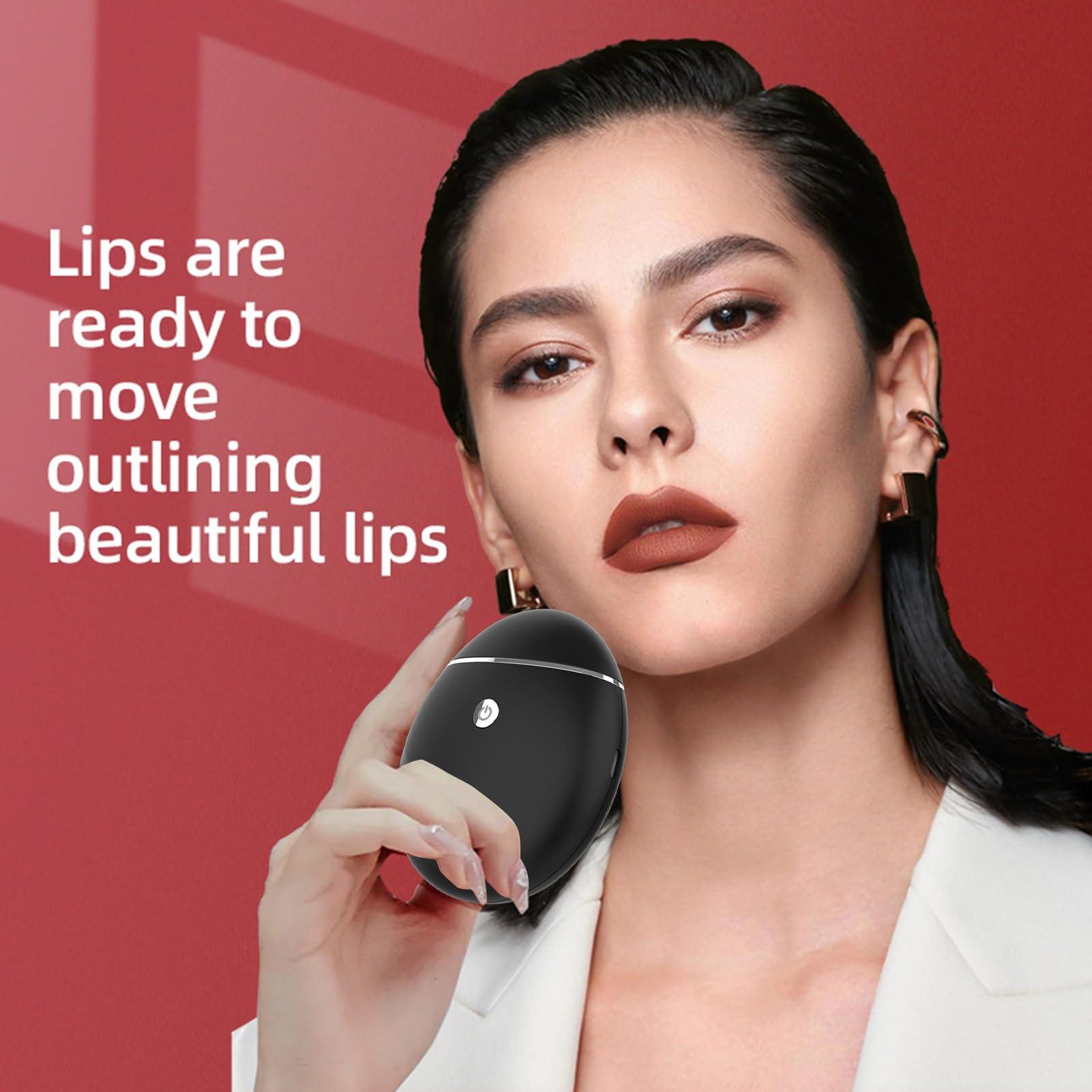 Smalibal Electric Lip Vacuum Plumper Lip Plumper Tool Lip Augmentation Beauty Device Lip Enhancer One Button to Switch Between 3 Gears Black