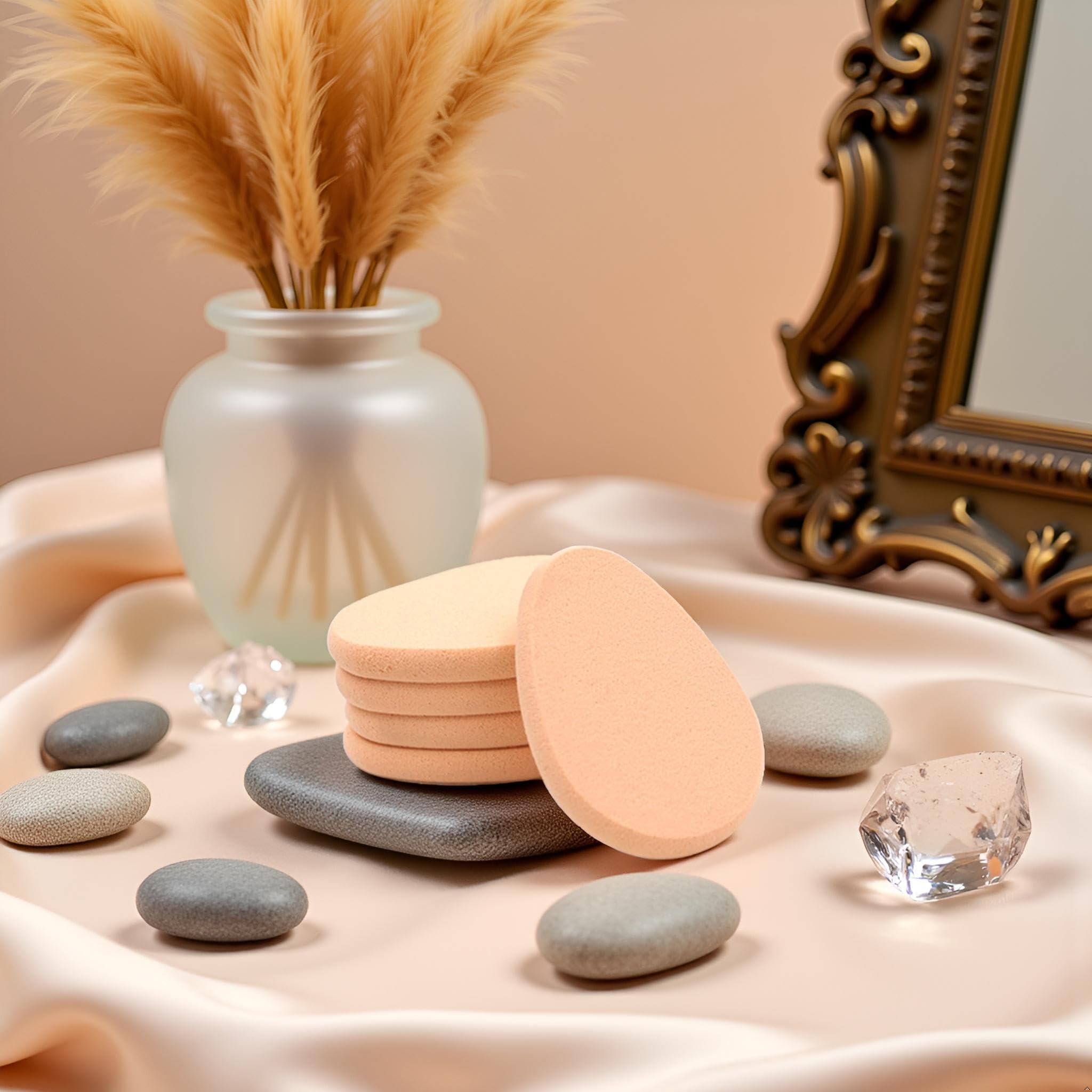 JJLFresheners 5Pcs Beige Smooth Makeup Sponge Blender Flawless Foundation Powder Puff Beauty,Makeup Brushes and Tools