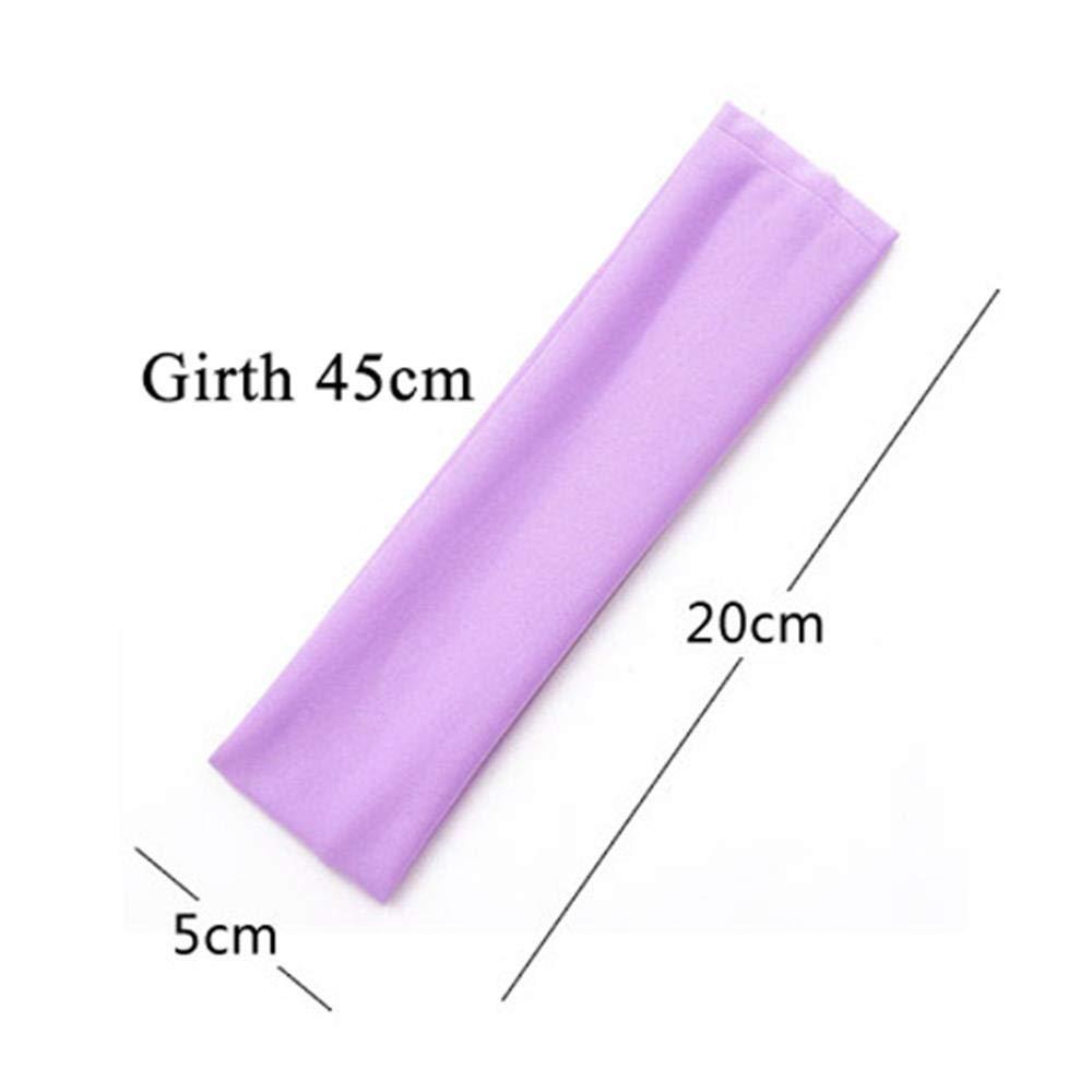 N\A Solid Sports Headband Women Fashion Elastic Hair Bands Running Fitness Yoga Headwear Female Stretch Wash Makeup Hair Accessories