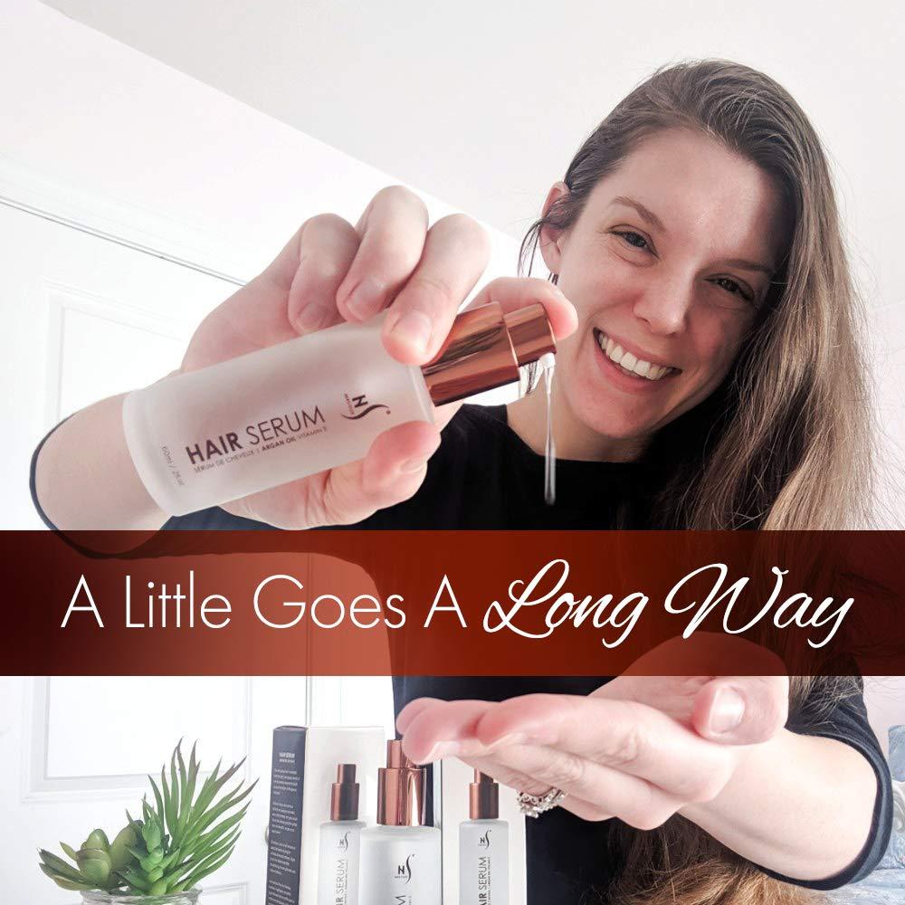 HerStyler HerStyler Hair Repair Serum - Argan Oil Hair Serum for Frizz Control, Shine and Straightening - Serum for Hair with Vitamin E and Aloe Vera - 2 Fl. Oz. / 60 Ml