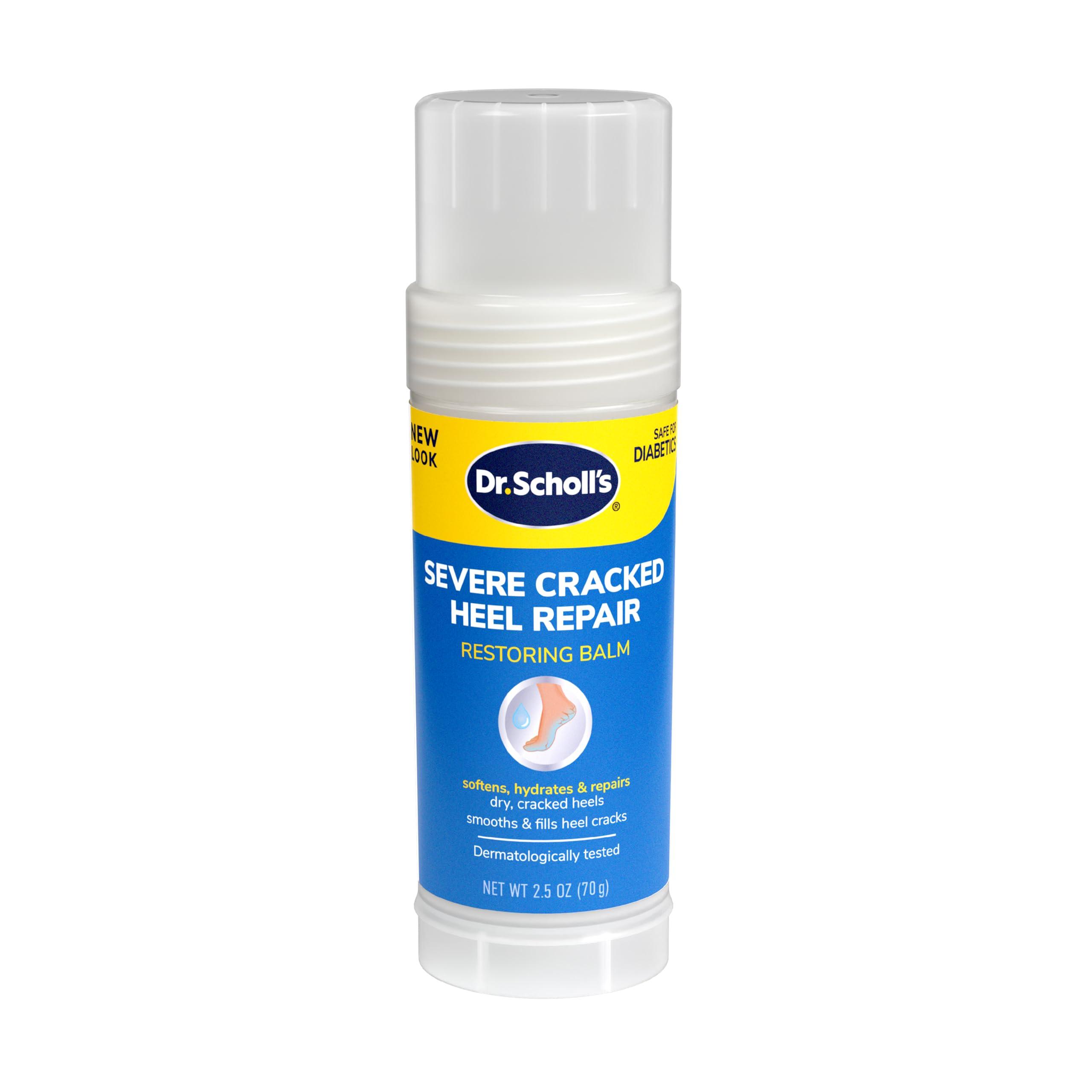 Dr. Scholl's Dr. Scholl's Severe Cracked Heel Repair Restoring Balm 2.5oz, with 25% Urea for Dry, Cracked Feet, Heals and Moisturizes for Healthy Feet