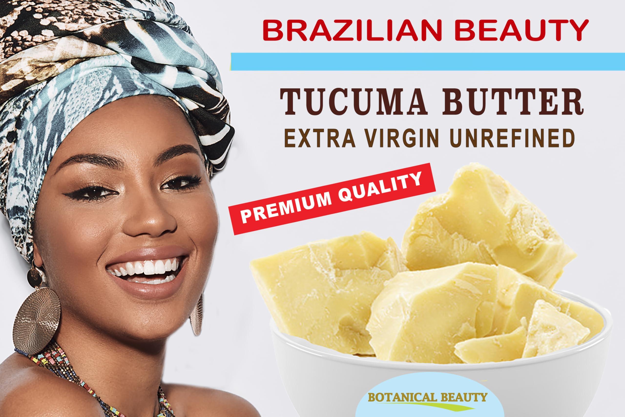 Botanical Beauty Botanical Beauty Brazilian TUCUMA BUTTER 100% Pure Natural VIRGIN UNREFINED Cold-Pressed 4.23 oz 120 gram for Face, Skin, Body, Hair, Lip, Nails. Rich in Vitamin E. Beauty Moisturizing Nourishing