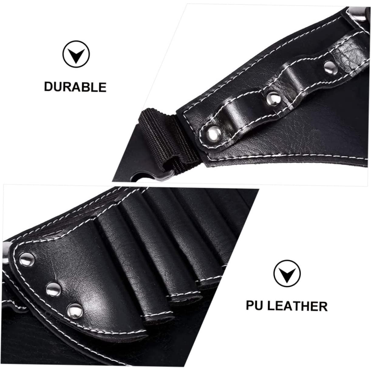 NOLITOY NOLITOY 1pc Hairdressing Kit Hair Shavers for Men Hair Clippers Barber Bag Hairdressing Bag Beard Trimmer Hair Tools Travel Bag Hair Tool Travel Organizer Hair Cutting Kit Black Pu Leather