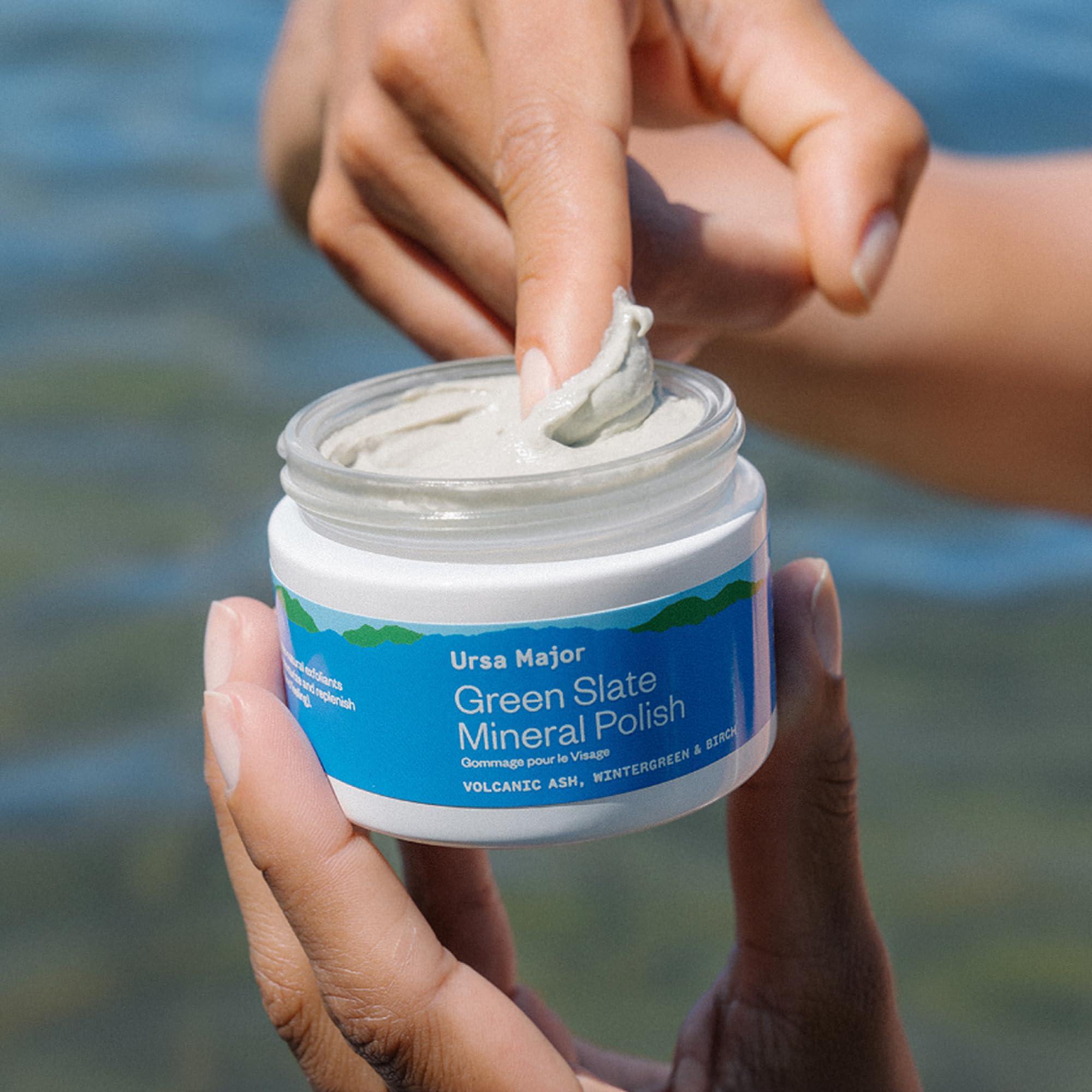 Ursa Major Ursa Major Green Slate Mineral Polish | Renew Appearance of Dull + Uneven Skin | Exfoliates Skin to Smooth, Refresh & Brighten | Vegan, Cruelty-Free & Non-Toxic 3.88oz