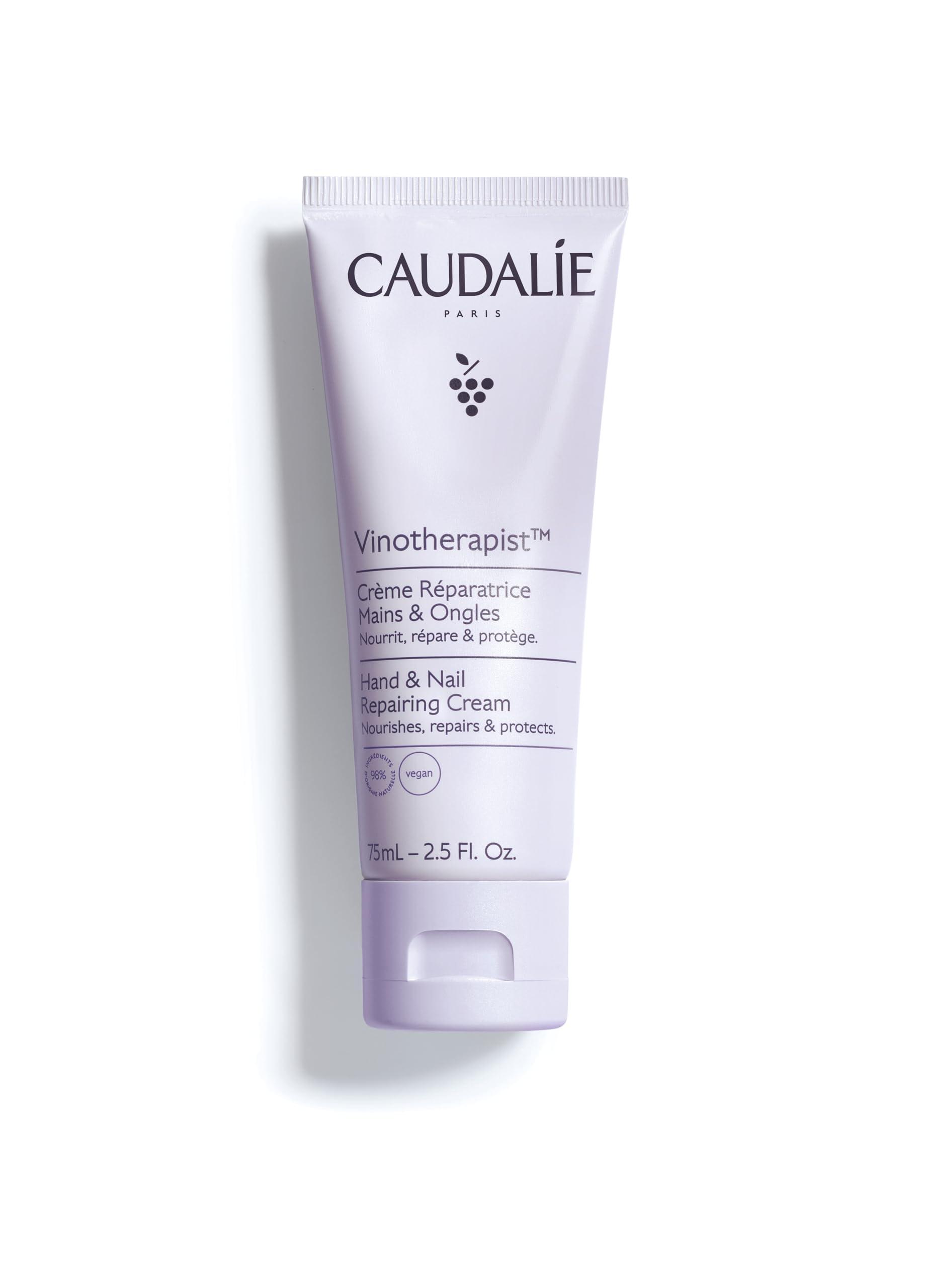 Caudalie Caudalie Vinotherapist Hand and Nail Cream with Shea Butter and Grapeseed Oil, Vegan and Dermatologically Tested, 75 mL