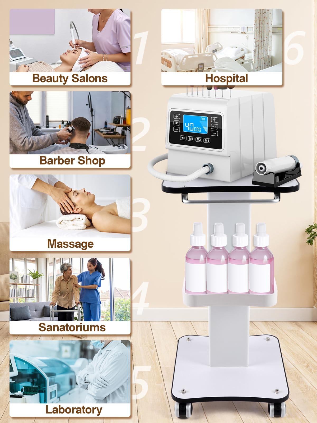 Kalolary Kalolary Beauty Salon Trolley Cart, Aluminum Spa Rolling Cart with Wheels Beauty Instrument Tray Rolling Cart with Tray Salon Rolling Trolley Cart