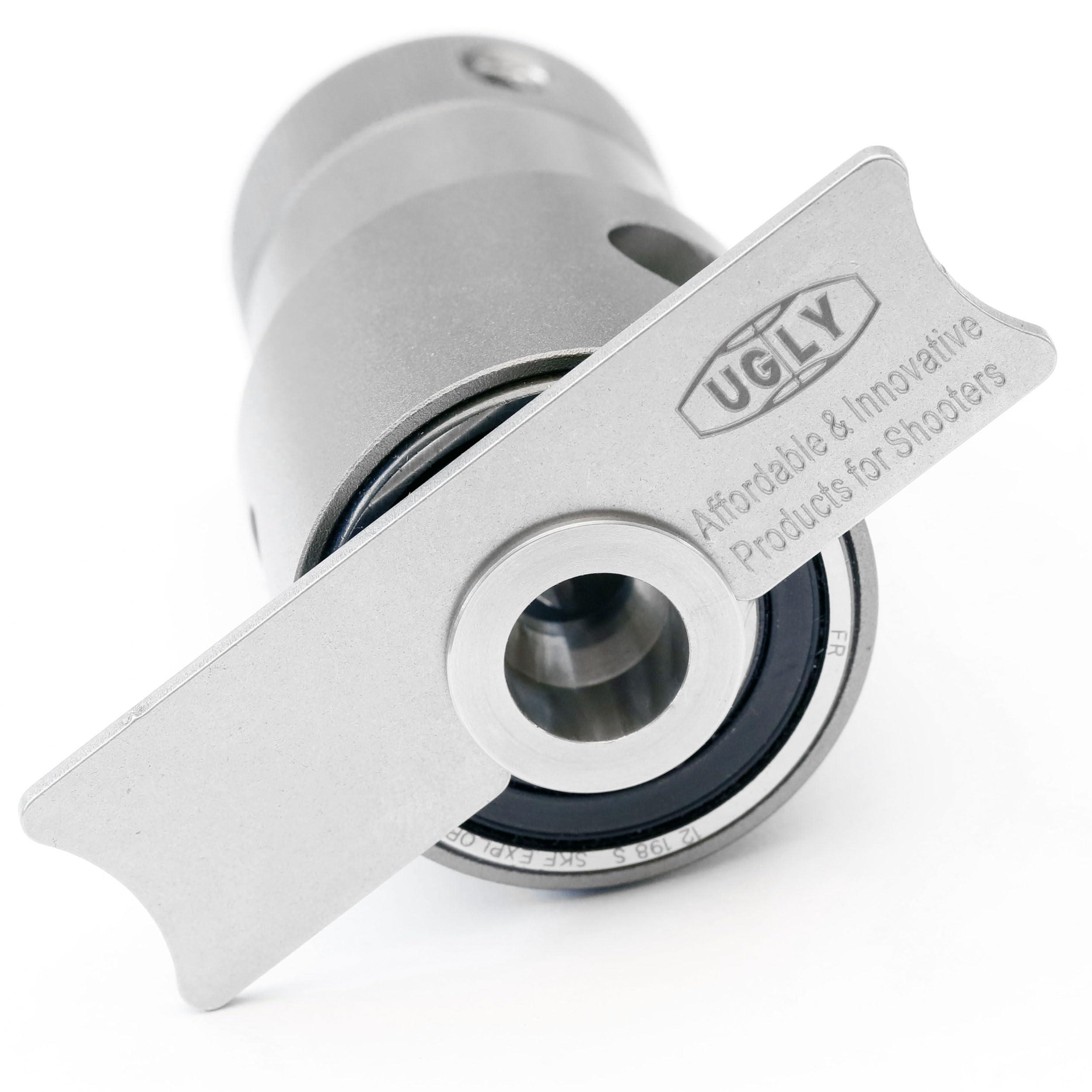 Derraco Pty Ltd, Australia Deraco Engineering Ugly SRT Shoulder Referenced Brass Case Trimmer - Simple, Precise, and Fast (NO.33 Collet ONLY (7mm REM SAUM))