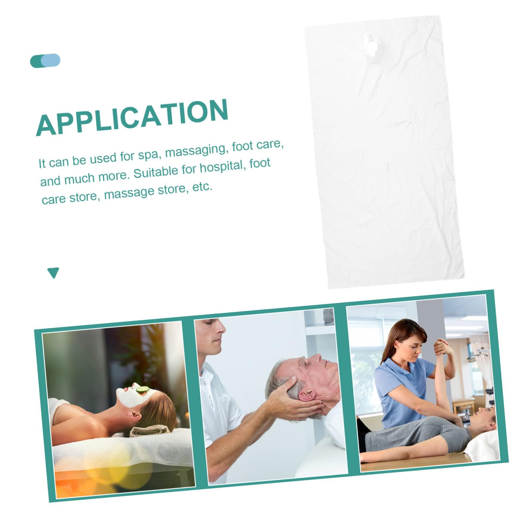 Mipcase Mipcase Face Hole Massage Table Sheet Massage Cushion Supple Massage Towel Salon Face Pad 117x220cm