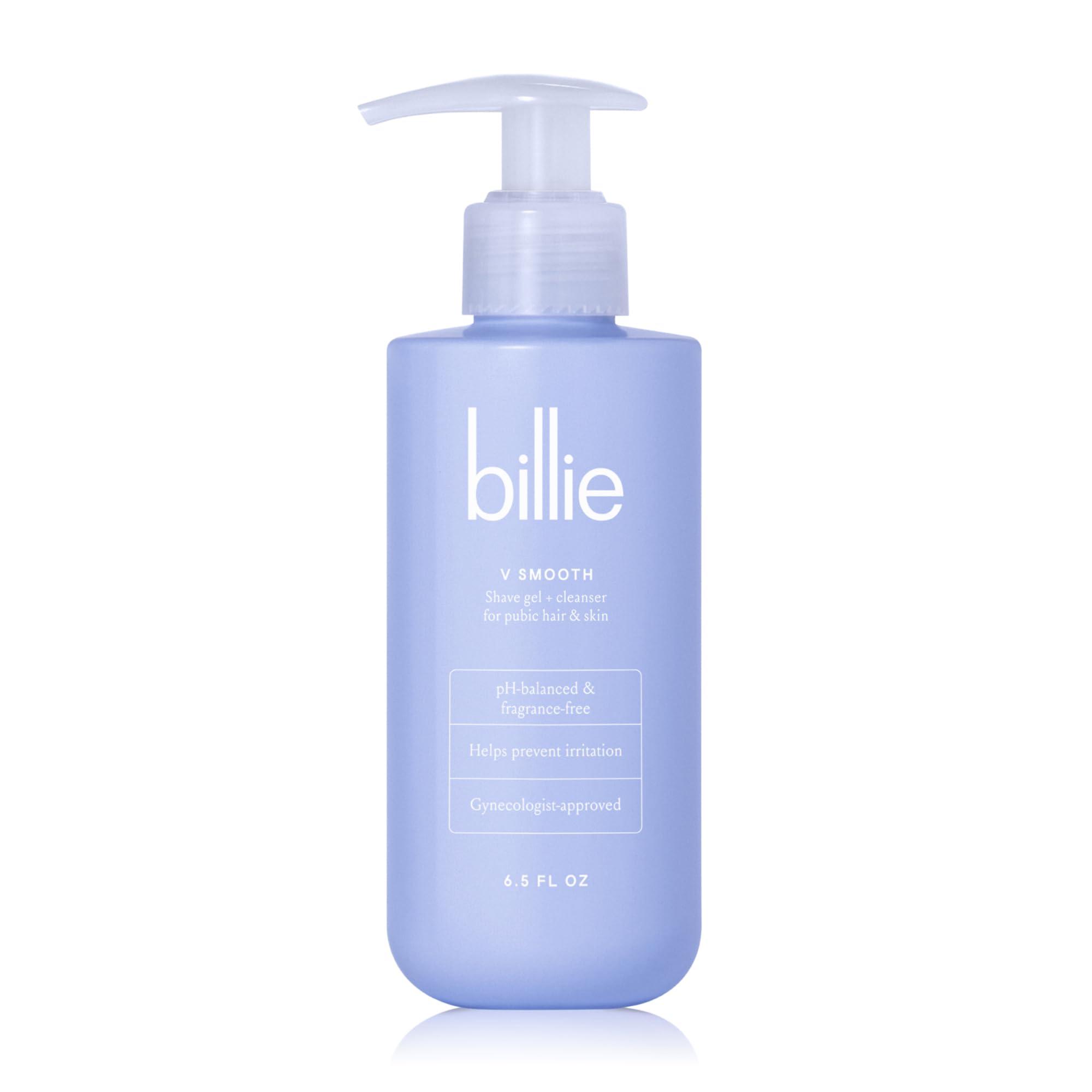 Billie Billie Dermaplane Starter Kit + V Smooth Shave Gel & Cleanser for Pubic Hair & Skin - 6.5 oz.