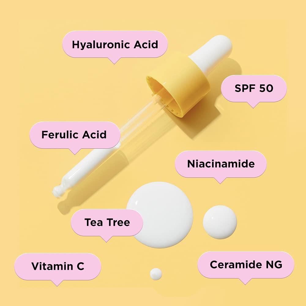 ZitSticka ZitSticka MEGASHADE Sunscreen Serum for Face w/SPF 50-50ml UVA/UVB Protection - Ideal Skin Care for Breakout Prone & Sensitive Skin - Lightweight & Dermatologist Tested