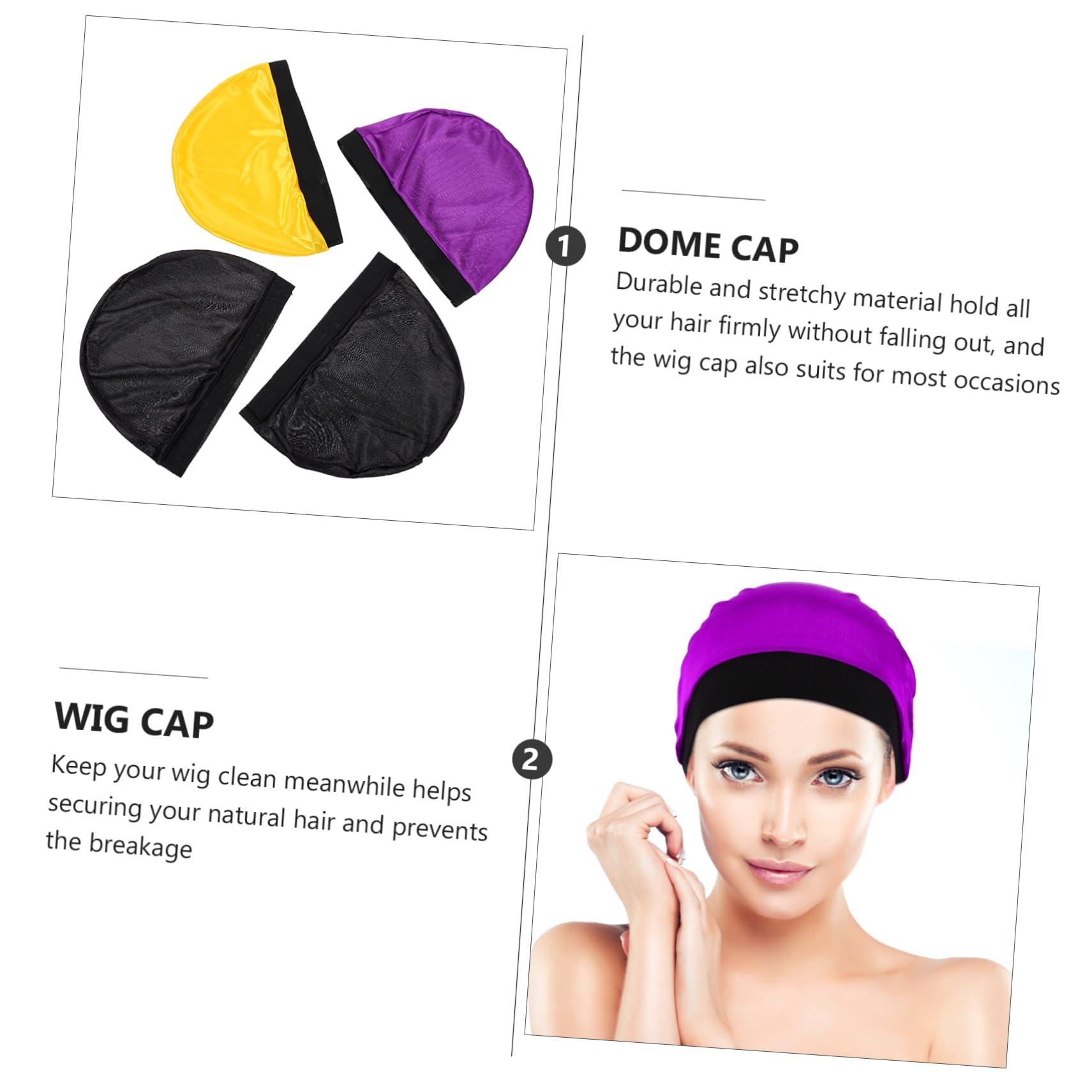 Beavorty Beavorty Elastic Wave Caps for Men Unisex Wig Liner Hat Comfortable Stretch Dome Cap
