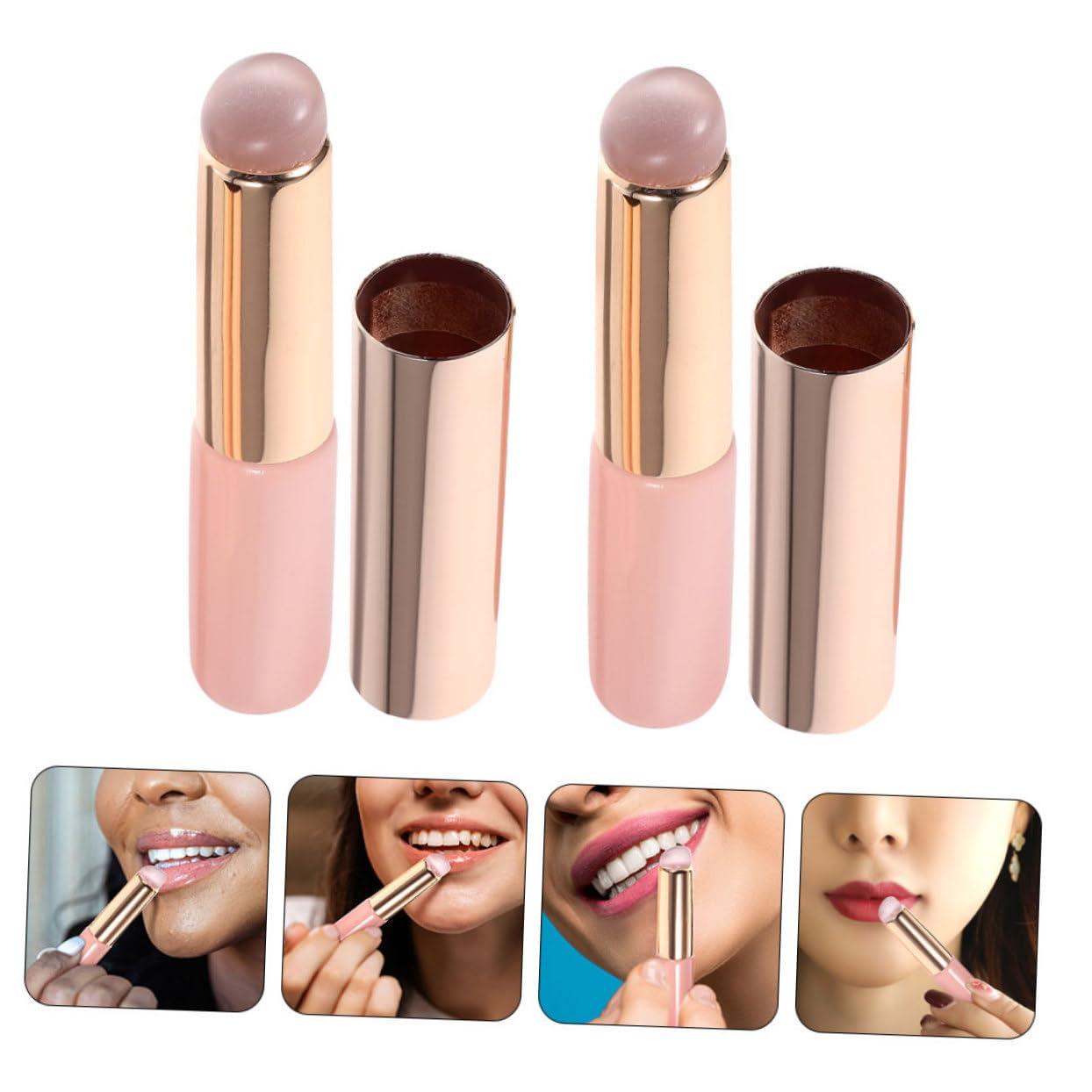 Outanaya Outanaya Professional Lip Makeup Brush Set Silicone Lip Brush Applicator Lipstick Lip Gloss 4pcs