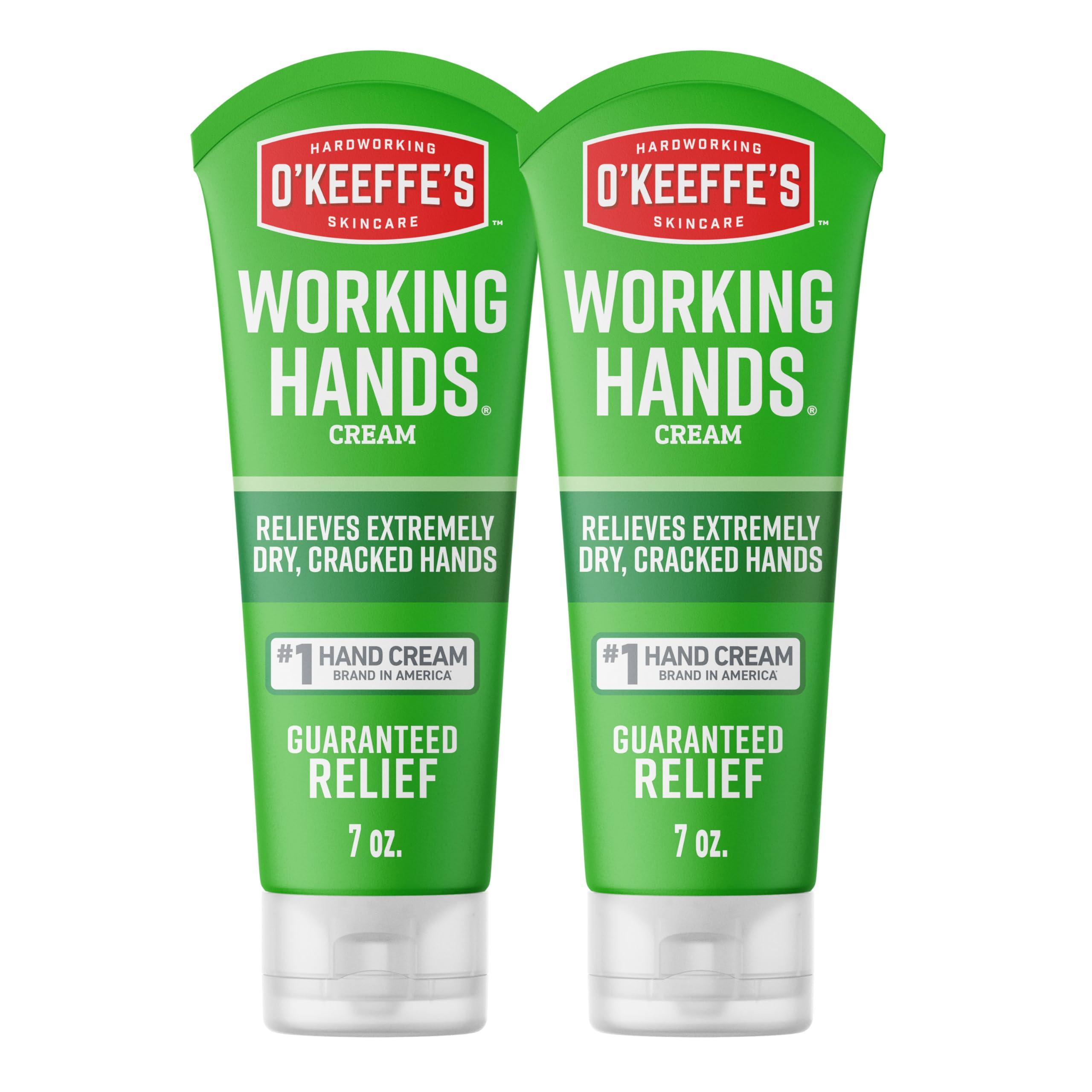 O'Keeffe's O'Keeffe's Working Hands Hand Cream for Extreme Dryness - 7 oz Tube (2 Pack) - Repairing Skincare for Cracked, Dry Hands