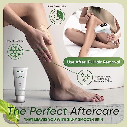 XSOUL XSOUL Cooling Gel for Laser Hair Removal Device, Soothes & Moisturizes Skin After IPL Laser Hair Removal, SOPHORA ANGUSTIFOLIA and ROSA RUGOSA FLOWER OIL Extracts, 2.11OZ