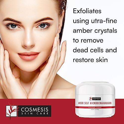 Cosmesis Skin Care Amber Self MicroDermAbrasion: Exfoliating Scrub for Youthful Skin with Ultra-Fine Amber Crystals - 2oz by Cosmesis