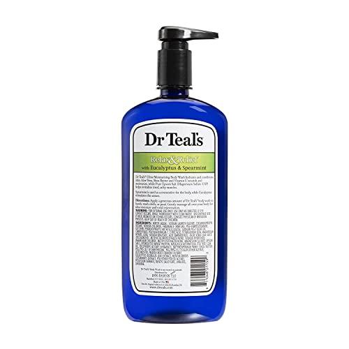 Dr Teal's Dr Teal's Body Wash, Relax & Relief with Eucalyptus & Spearmint 24 oz (Pack of 5)