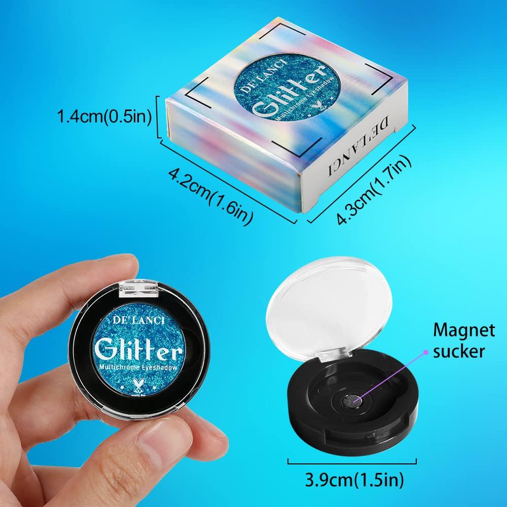 Generic Metallic Duo-chrome Eyeshadow Makeup,High Pigment Blue Purpul Green Multichrome Eyes Shadows Shimmery,LongWear Gorgeous Color,Bright and Vibrant Glitter Eye Shadow,No Creasing,Talc Free