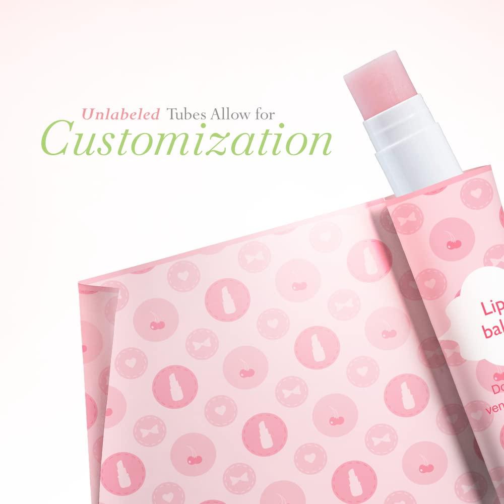 Belladonna Lip Balm Bulk Unlabeled - Made in USA Bulk Chapstick - Natural Ingredients Vitamin E Shea Butter - Custom Chapstick Bulk For Party & Wedding Favors (100 Count, Peppermint)