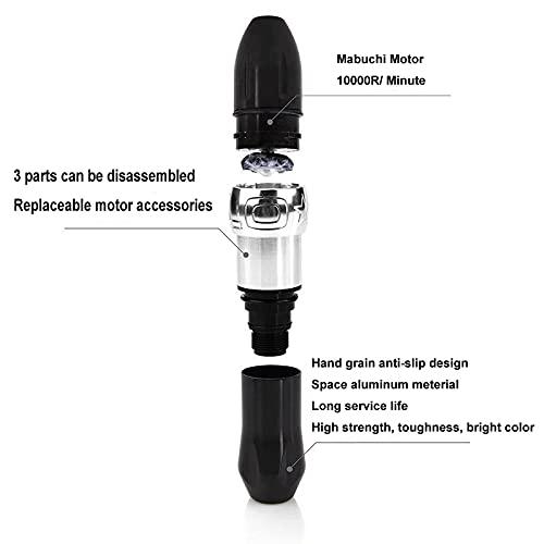 MAXS Rocket Motor Tattoo Machine Professional Tattoo Kit Rotary Tattoo Pen with Tattoo LCD Power Supply for Coil And Rotary Tattoo Gun Machine,Green