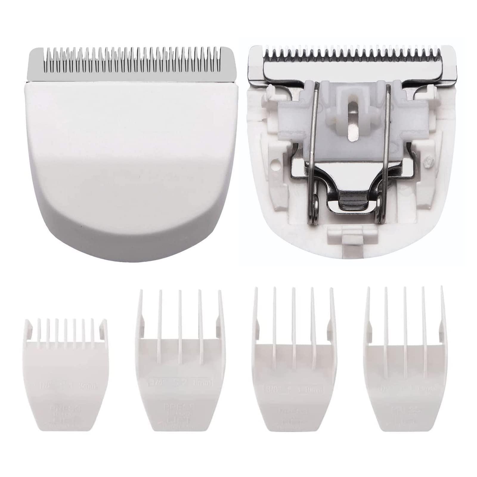 AIJALY 2 Pack Professional Peanut Clipper/Trimmer Snap On Replacement Blades #2068-300 - Compatible with Wahl Peanut Hair Clipper/Trimmer, White