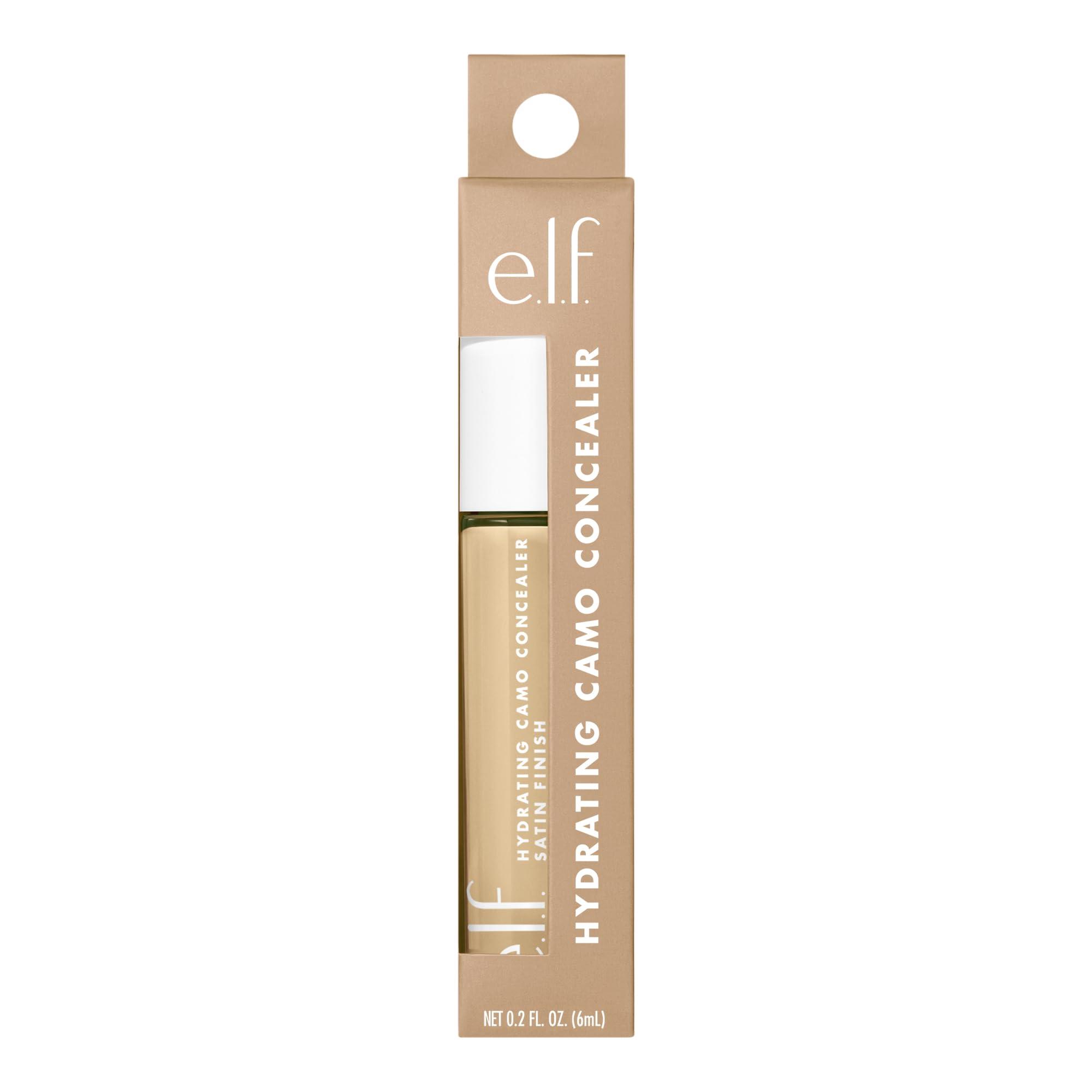 e.l.f. e.l.f. Hydrating Camo Concealer, Satin Finish, 25 Shades, All-Day Wear, Medium Neutral with warm undertones, 0.2 Fl Oz