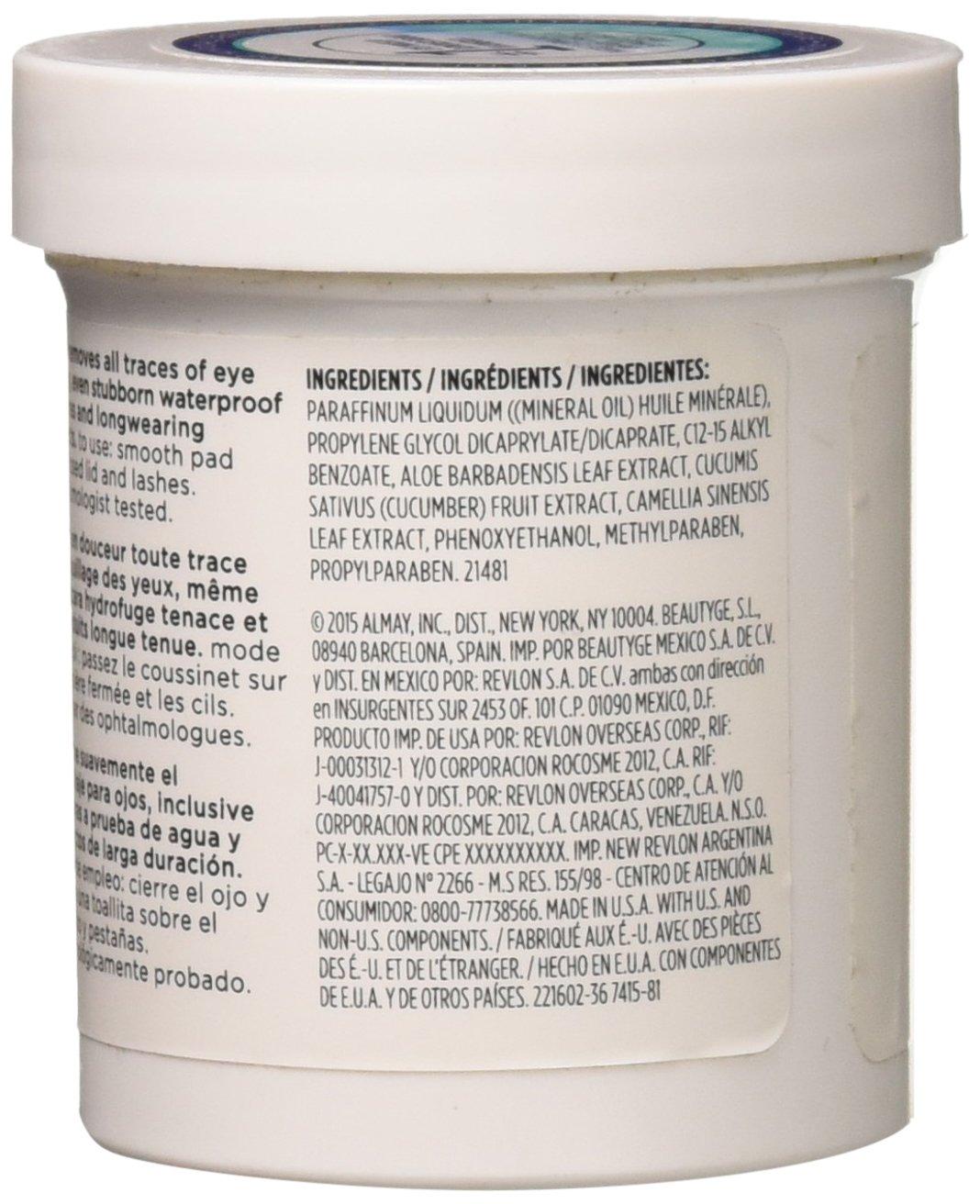 Almay Almay Longwear & Waterproof Eye Makeup Remover Pads, 80 Count