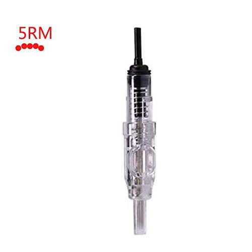 boermeize Disposable Cartridge Needles 5RM Curved Magnum Sterilized Needles 20Pcs Tattoo Needles Eyebrow Lip Eyeliner Permanent Makeup for Tattoo Machine