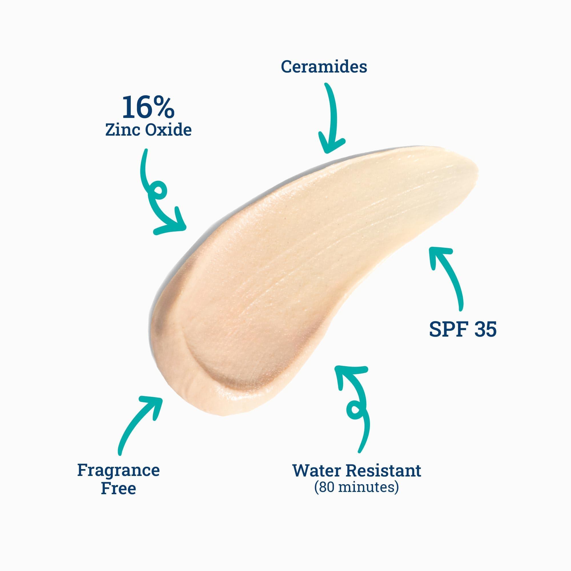 CoTZ CoTZ Face Moisture Lightly Tinted Mineral Sunscreen Broad Spectrum SPF 35; 1.5 oz / 42.5 g