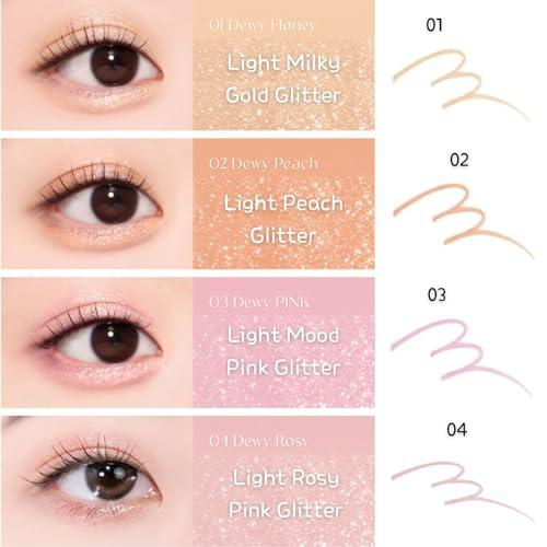 BBI@ BBIA BBIA Last Auto Gel Eyeliner (15 SALMON BEIGE) + Last Glitter Highliner (02 DEWY PEACH) BUNDLE SET