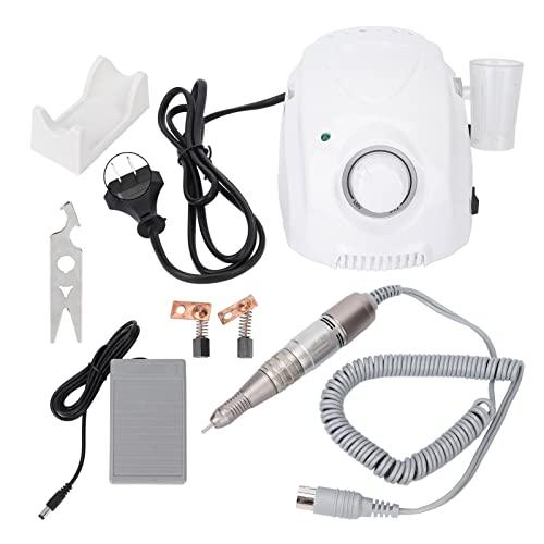 BROLEO BROLEO Nail File Machine, Nail Drill Ergonomic Handle 35000RPM Controllable for Home for Nail Salon (US Plug 110V)