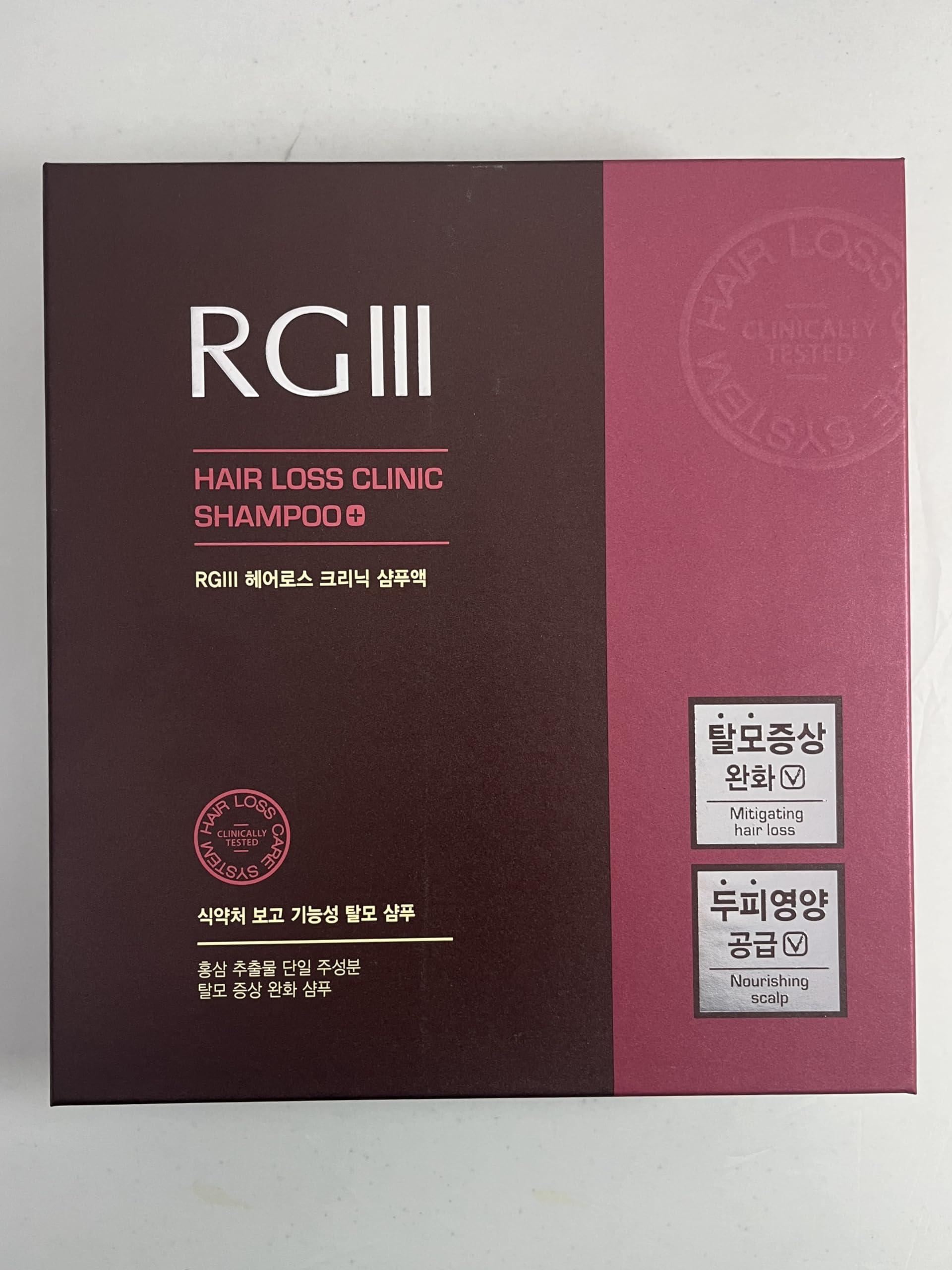 Vineen RGIII Hair Regeneration Clinic Shampoo with Purified Red Ginseng Saponin & 6 Naturally Derived Ingredients for Hair Loss/Regrowth/Strengthening/for both Men & Woman 3pc Set (17.58oz /ea x 3)