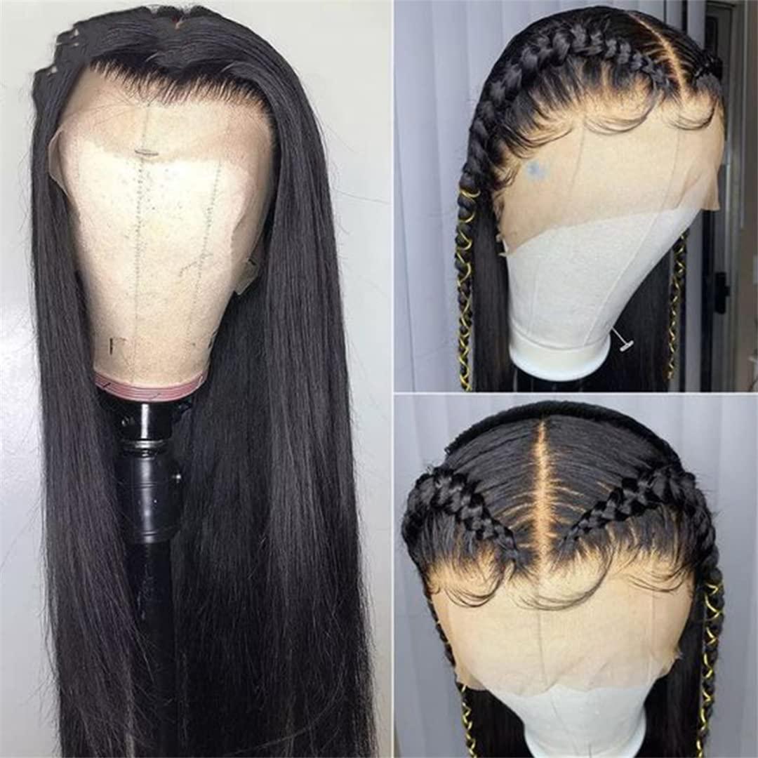 FInspiational Peruvian T Part Lace Wig Human Hair Wigs 13X4 Straight Lace Front Wigs 360 Lace Frontal Wig Pre Plucked 4X4 Closure Smooth Wig 4x4 Closure Wig 8 inch