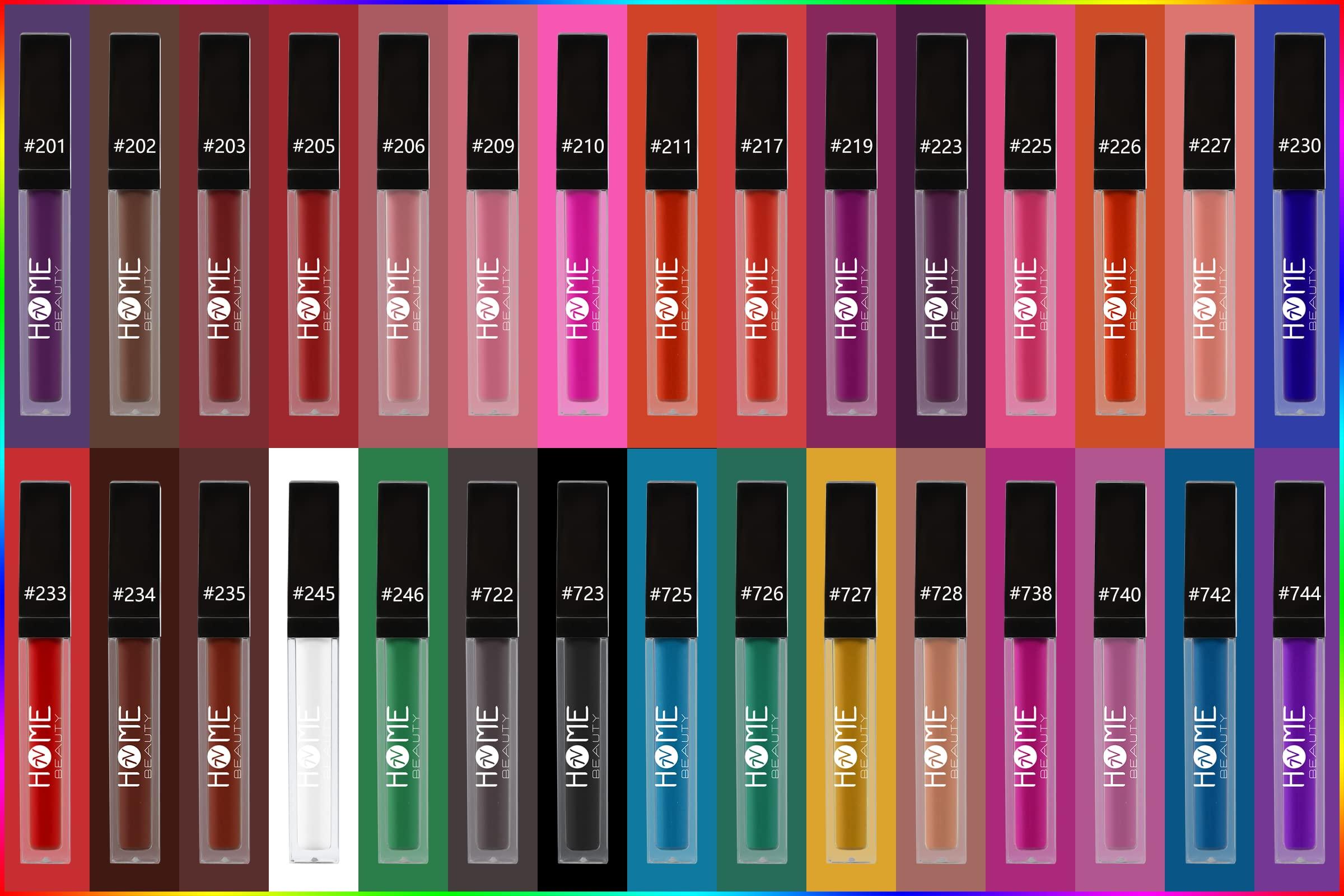 7V HOME BEAUTY 7V HOME BEAUTY Hot Pink Matte Liquid Lipstick, Long Lasting High Pigmented Non-stick Waterproof Pink Lipstick (5ml, 210)