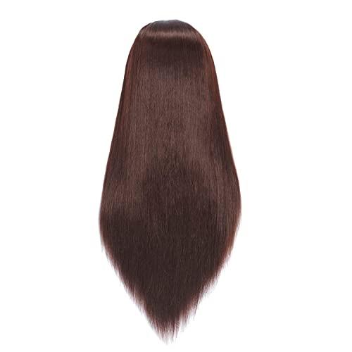 HEADFIX Headfix 26"-28" Long Hair Mannequin Head Stnthetic Fiber Hair Hairdresser Practice Styling Training Head Cosmetology Manikin Doll Head with Clamp (6F1919LB0420)