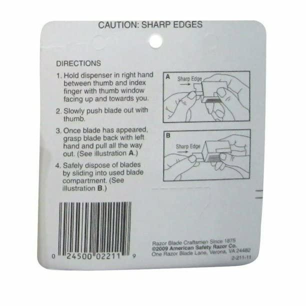 Personna Personna Gem Stainless Steel Single Edge Razor Blades 10 Ea (Pack Of 2)