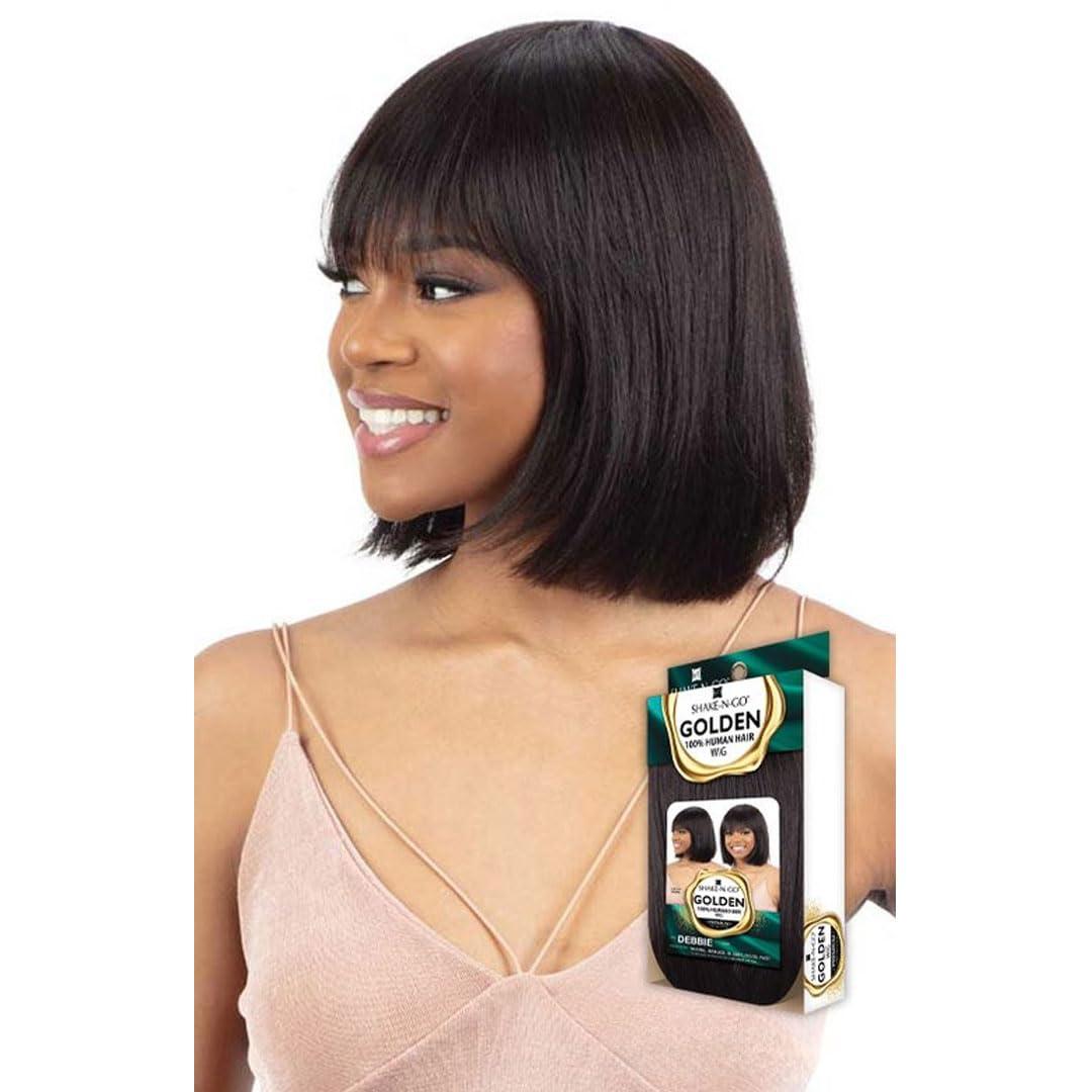 Shake-N-Go Shake-N-Go Golden Human Hair Wig - Debbie (Color:P4/27)