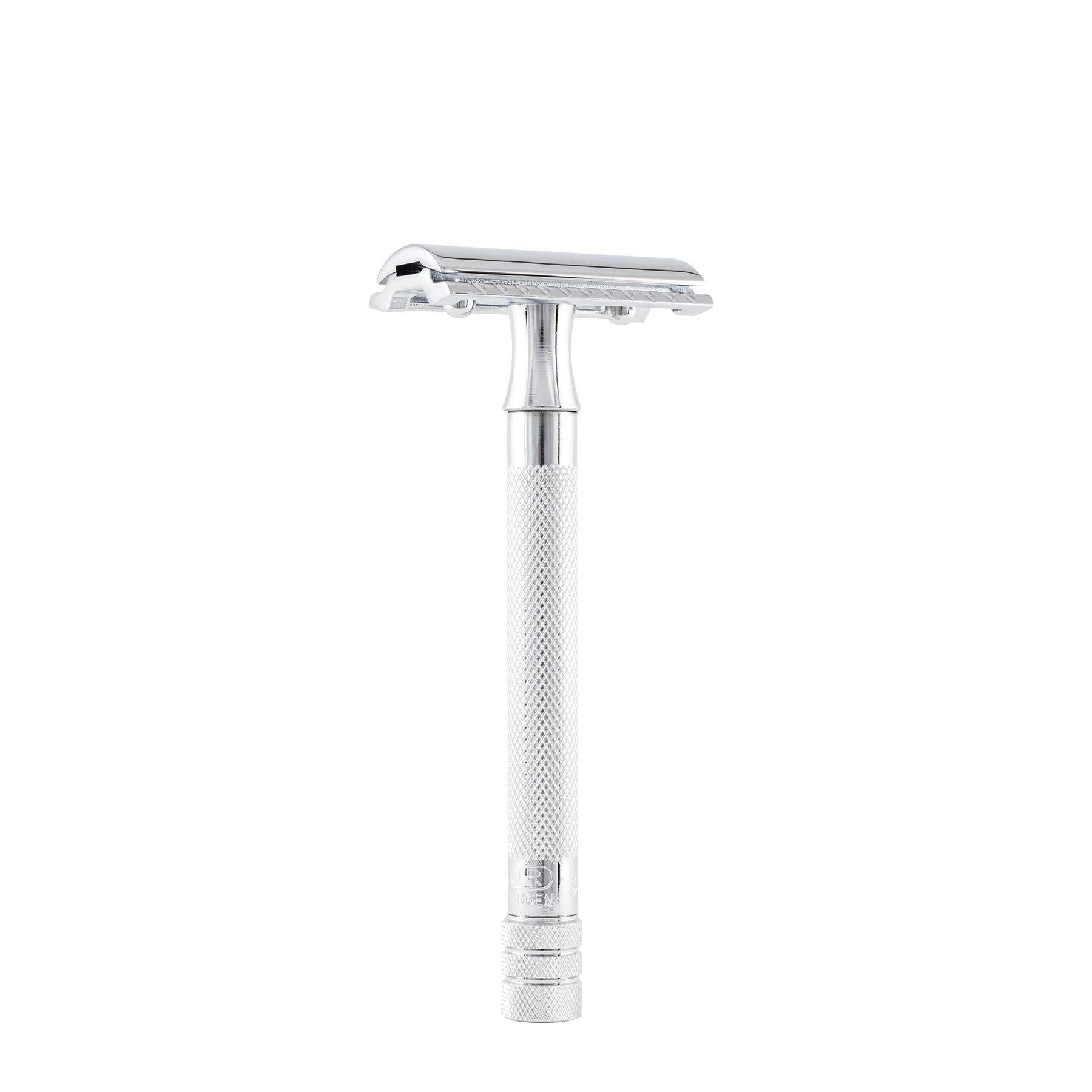 Merkur Merkur Long Handled Safety Razor, 1 Count, Silver