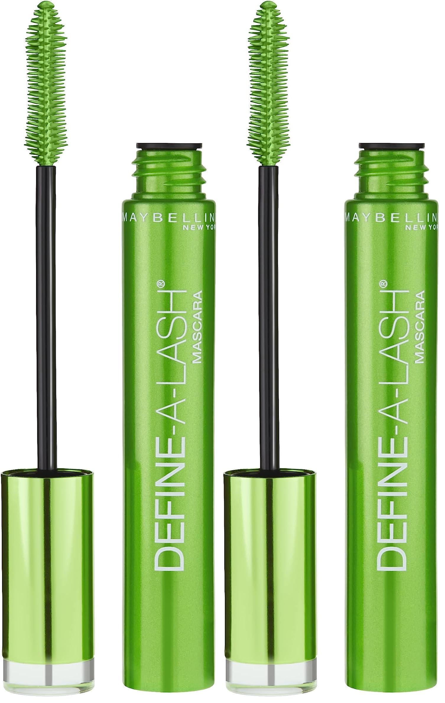 MAYBELLINE Maybelline New York Define-A-Lash Lengthening Washable Mascara, Very Black. For Washable Definition and Shape in Longer-looking Lashes, 0.22 Fluid Ounce (Pack of 2)