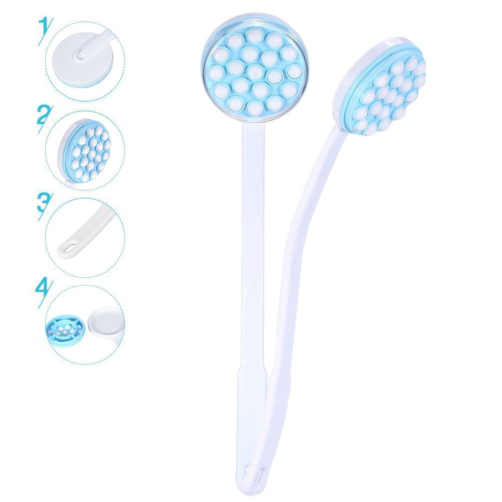 Qkiss Back Massager - Body Brush Massager - Shower Back Washer - Body Lotion Applicator - Bath Brush, Shower Brush