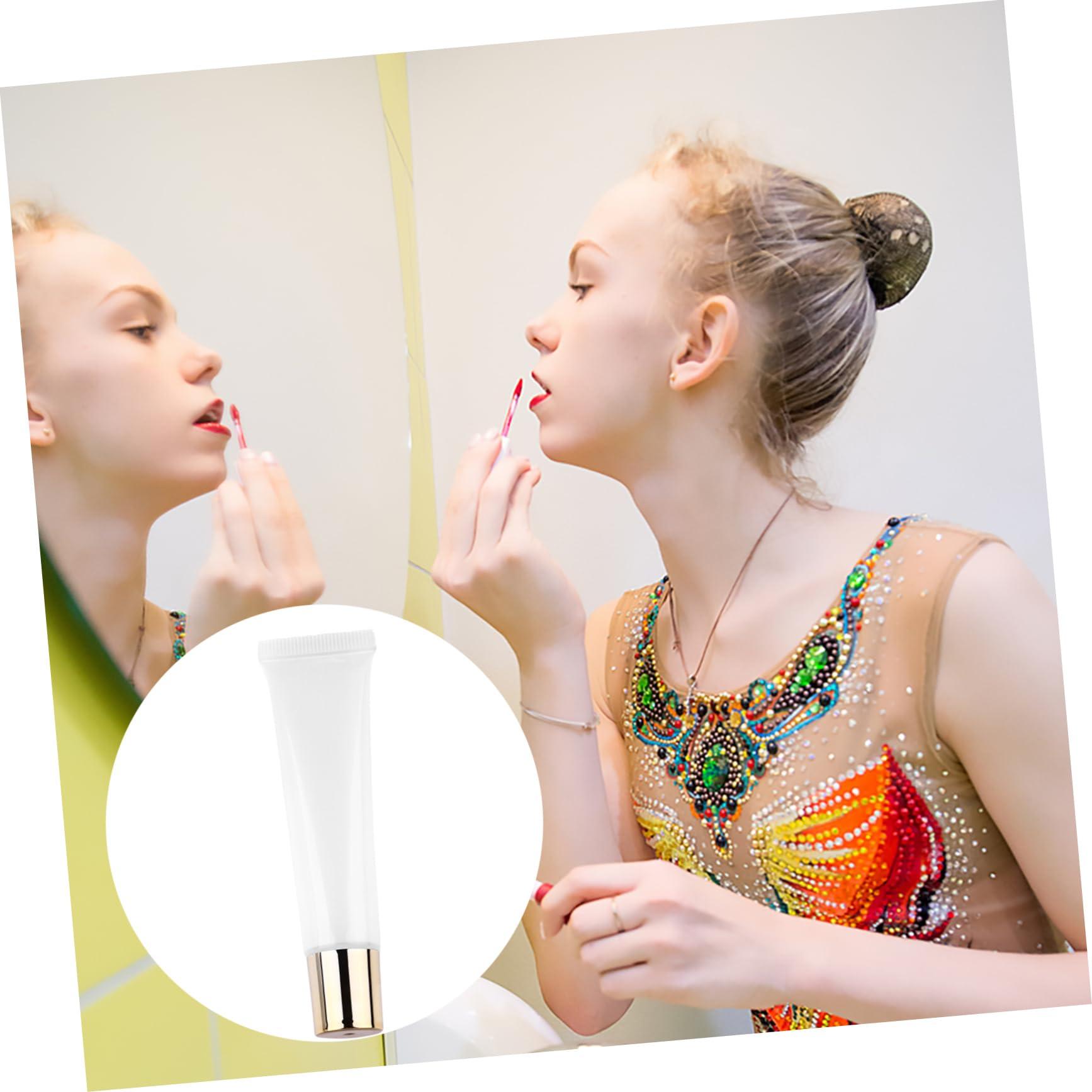 minkissy minkissy Create Your Own Lip Gloss 50pcs 15ml Empty Tubes Travel Size Reusable Gold Lip Gloss Containers