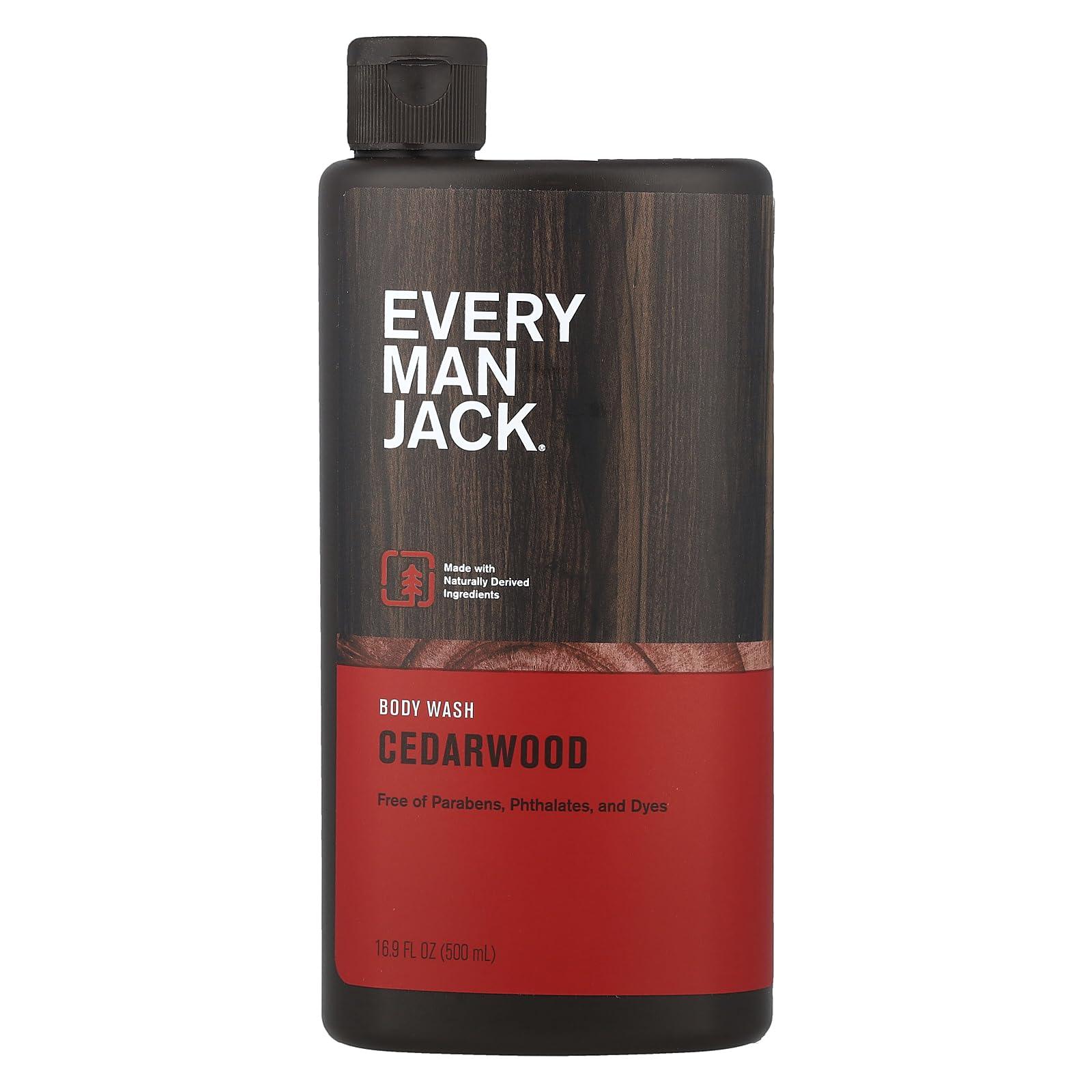 Every Man Jack Every Man Jack Body Wash and Shower Gel Cedarwood, 16.9 Ounce