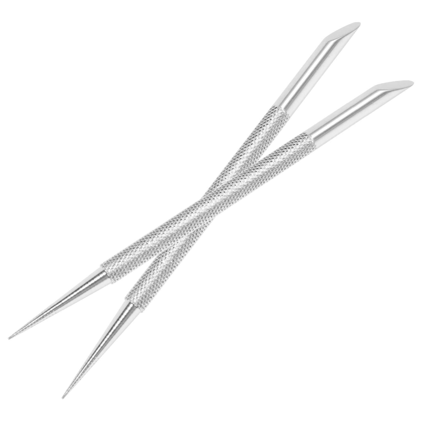 Beavorty Beavorty 2sets Nail Art Supplies Metal Cuticle Pusher Nail Scaler Cuticle Cleaner for Gel Polish Removal 2pcs*2