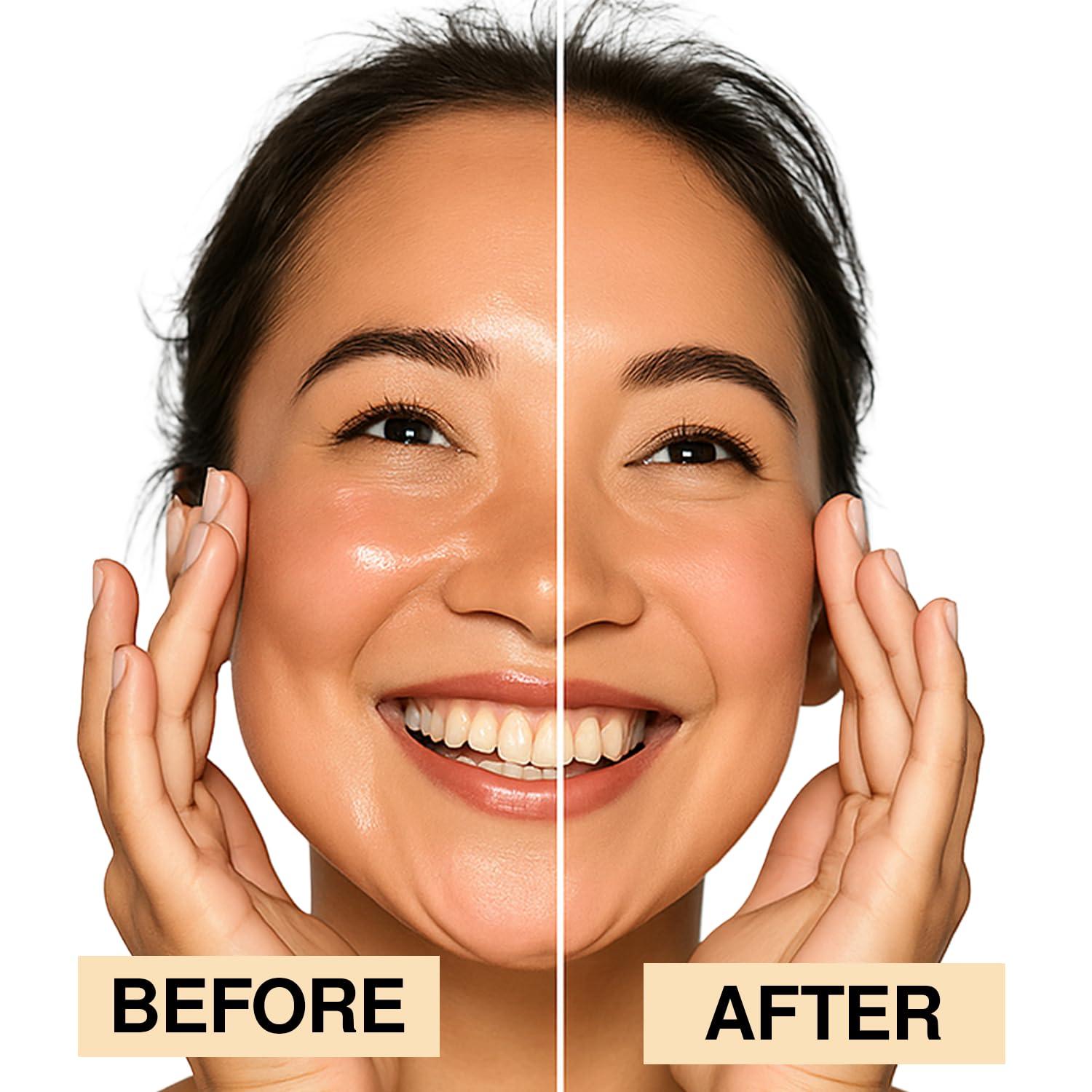 Palladio Palladio Rice Paper Facial Tissues for Oily Skin, Face Blotting Sheets Made from Natural Rice, Oil Absorbing Paper with Rice Powder, 2 Sided, Instant Results, Natural, 40 Count, Pack of 1