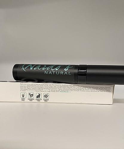 Nardo\'s Natural Nardo\'s Natural Black Mascara .25 Oz for Eye Makeup, Lash Voluminous, Long Lasting, Non-Clumping, Paraben Free, Vegan Formula (Pack of 1)