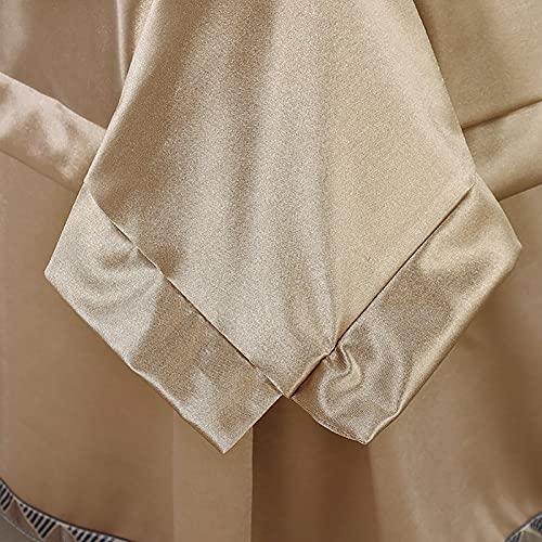 KKLT KKLT 4-piece Microfiber Massage Table Sheet Set,Spa Salon Bed Cover Solid Color Beauty Bedspreads for Body Physiotherapy Massage-Golden 190x75cm(75x30inch)