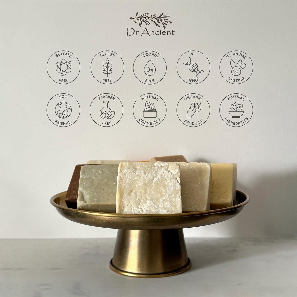 Dr.Ancient Dr.Ancient Donkey Milk Soap Bar Organic Natural Traditional Handmade Antique - Anti Ageing, Moisturizer - Absolutely No Chemicals! Pure Natural Soaps! 5 Ounce (Pack of 4)