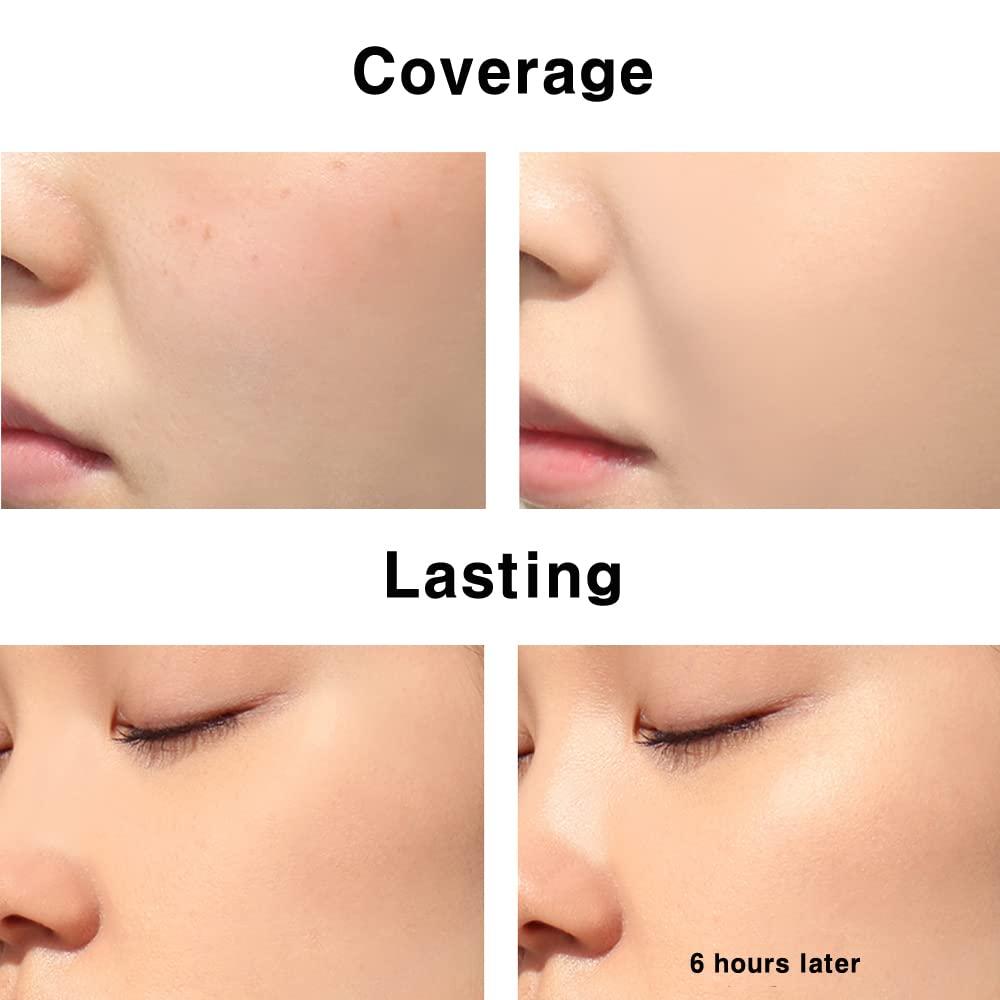 BBI@ BBIA BBIA Last Skin Fit Foundation 1.69 Fl Oz - Improves Uneven Skin Tone, Lightweight, Medium Coverage & Semi-Matte Finish, Soft Spreadability, Vegan Korea Makeup (00 IVORY BEIGE)