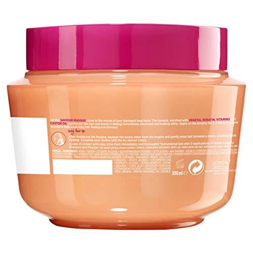 L'Oreal Paris L\'Oreal Paris Elvive Dream Lengths Hair Mask, Nourishing & Strengthening Treatment, Enriched with Castor Oil, For Long, Damaged Hair 300ml
