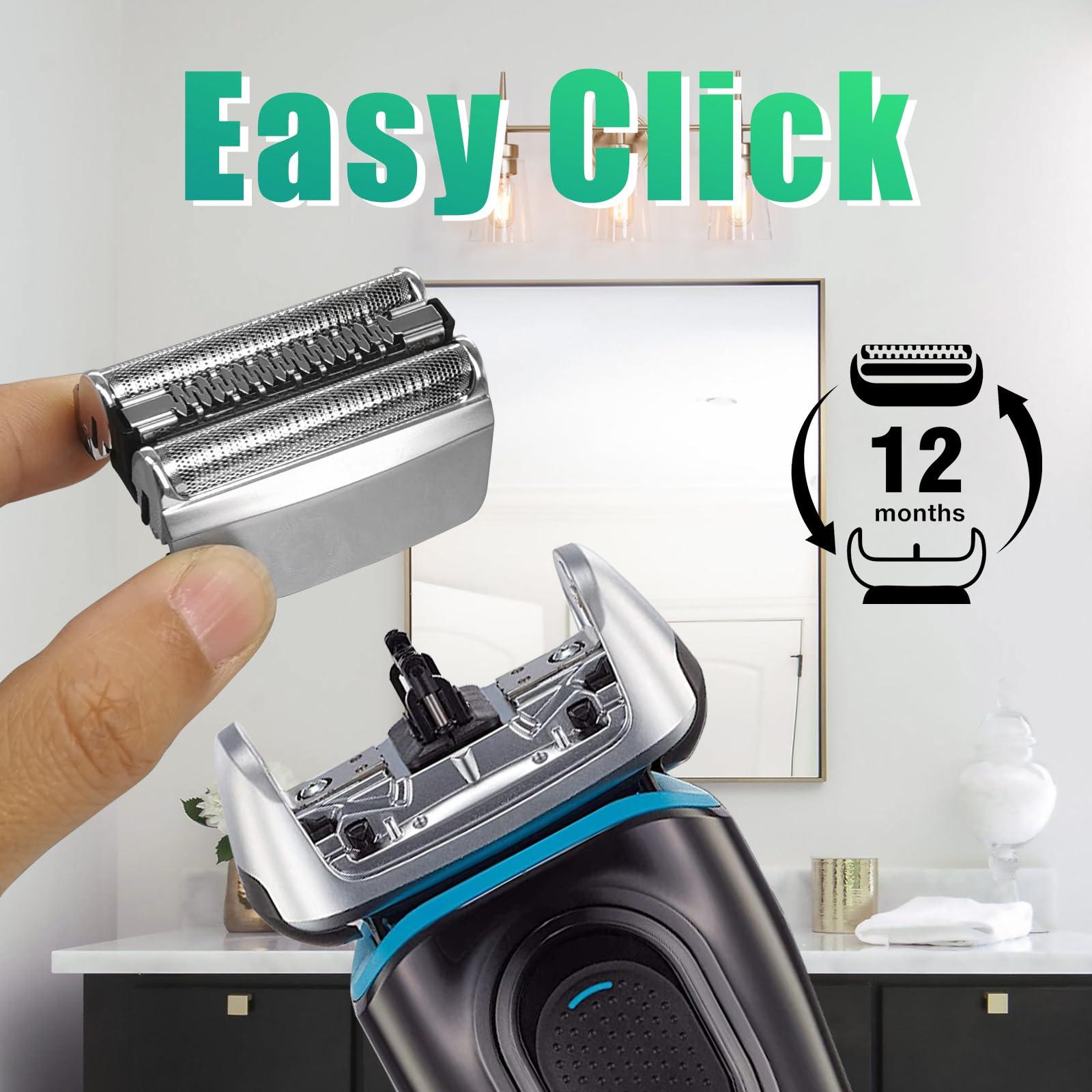 DODAER Series 8 83M Electric Shaver Head Replacement,Compatible with Braun S8 Replacement Head Electric Razor Blades Model 8370cc,8340s,8350s,8467,2 Pack